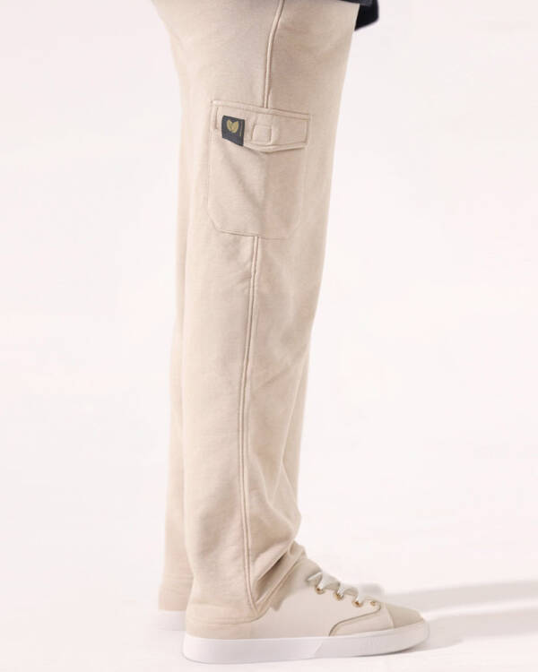 Sandstone Beige Wide Leg Cargo Trouser - Image 2