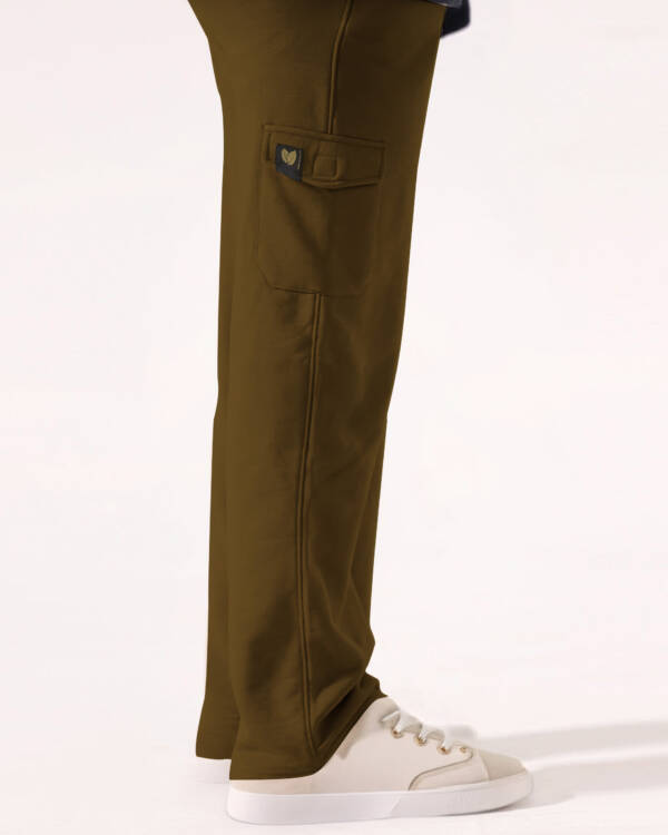 Brown Wide Leg Cargo Trouser