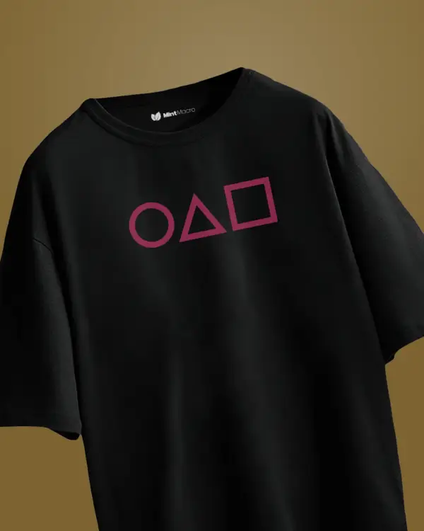 Squid Games Black Oversized T-Shirt