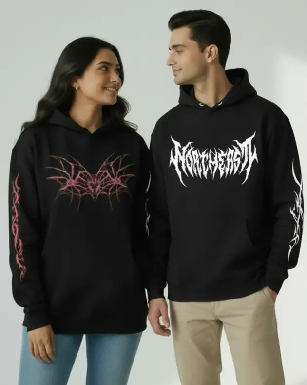 Northeast Couple Oversized Hoodies (Pack of 2)